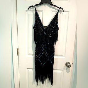 BLACK FLAPPER DRESS!